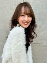 ロンド アンブル 四条烏丸(Lond ambre)&nbsp;中川智帆/似合わせカット/メルティカラー/フェミニンロング/前髪
