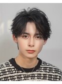 ニュアンスパーマセンターパートフェザー