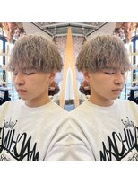 髪屋 紬 メンズ/メンズカット/メンズパーマ/波巻きスパイラル