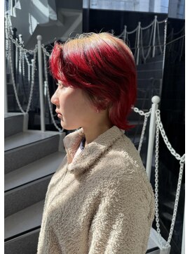 オンザ(ONTHE) Beige× red×black