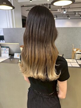メリー オオサカ(Merly Osaka) yellow beige balayage
