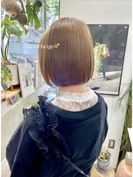 ザ パス 警固店(the path) ブリーチなしダブルカラーでつくるヘーゼルベージュ