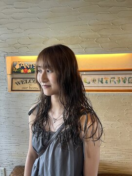 アンツ サザンリゾート 茅ヶ崎店(ANT'S Southern Resort) ミディアムヘア/暗めカラー/グランマッシュ/パーマ