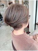 大人可愛いショートボブ/恵比寿渋谷/白髪ぼかしハイライト2509