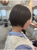 ショートボブ11.17暗めカラー