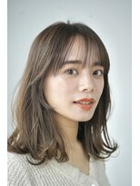 エインアンリー 明治神宮前(AIN.ANLY.)&nbsp;ミディアム軽め、毛先パーマ、ニュアンスパーマ、パーマゆるめ