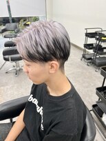 ガルボヘアー 桟橋店(garbo hair) メンズ 成人式ヘアー ブリーチオンカラー