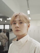 プリアバイポプルス 渋谷(pria by popls)&nbsp;韓国ヘア/センターパート/ダブルカラー/ブリーチ/ダウンパーマ