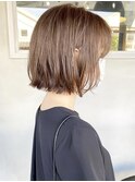 ミニボブ/赤味消しオリーブベージュ