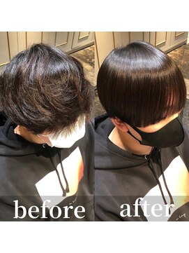 メンズサロンENORE銀座店　メンズカット/ブリーチ/メンズパーマ/髪質改善/縮毛矯正 メンズ縮毛矯正/曲がる縮毛矯正/メンズ髪質改善/メンズカット