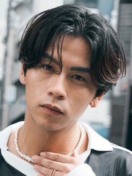 フィフス(fifth) メンズシースルーマッシュニュアンスパーマシャドウパーマテテ風