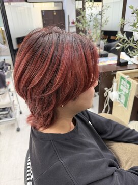 アイズ 本厚木(AIZU) メンズウルフ　マッシュウルフ　ダブルカラー