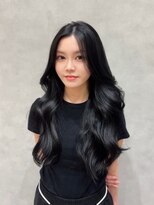 ヘアデザインファブロ イオンモール宮崎店(hair design FABRO.)&nbsp;【FABRO宮原】ブルーブラック×ロングレイヤーカット