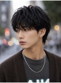 無造作マッシュショートニュアンスパーマシャドウパーマ