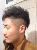 ツーブロックパーマ風