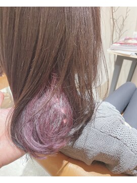 キクロス(kicros) 人気のインナーカラー(パープルピンク)