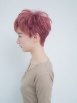 ヘアアンドリラクゼーション シャッセ(Hair&Relaxation SASE)&nbsp;ピンク×ボーイッシュショート