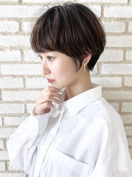 アンド ストーリーズ(&STORIES) ショートボブ/デザインカラー/ローライト/外ハネボブ【江角】