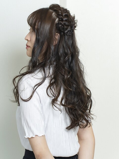 【FLOWER】結婚式/二次会/お出掛け前に♪うる艶髪×ヘアセット