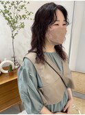 セミロングお洒落パーマスタイル！