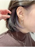 紫イヤリングカラー ポイントカラー デザインカラー