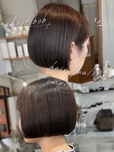 アオゾラヘアーカミノウラ(AOZORA HAIR kaminoura) ショート× ストレート