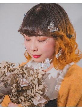 カフェアンドヘアサロン リバーブ(cafe&hair salon re:verb) yellow gradation☆