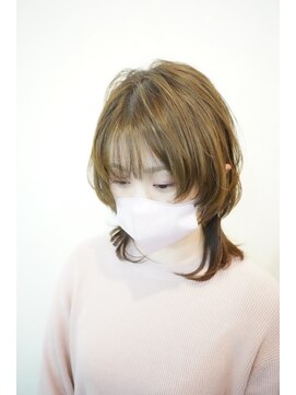 髪といろいろ グラデーションウルフ