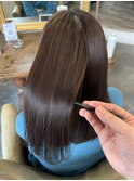 重めミディアムストレート10代20代30代40代/髪質改善/縮毛矯正