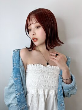 ディレクト 新宿(Direct) ローズピンク xワンレンボブ☆新宿