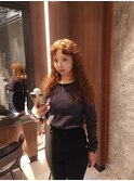 ヒッピーパーマロングヘアー