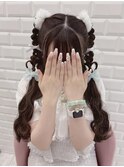 他のこと被りにくい三つ編みハートツイン＊まゆ