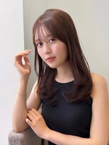 アンフィニー 銀座(ANFINI)&nbsp;レイヤーカット/小顔カット/くびれヘア/ウエットヘア/グレージュ