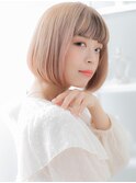 セクションカラー韓国風前下がりミニボブTb11上尾10代20代30代