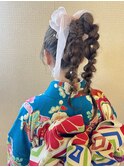 成人式ポニテツイン