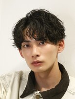 オーシャントーキョー(OCEAN TOKYO)&nbsp;メンズパーマツイスパ波巻きスパイラルマッシュセンターパート