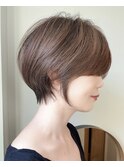 小顔ショート#髪質改善#白髪ぼかし#鎌倉#40代#50代#グレージュ