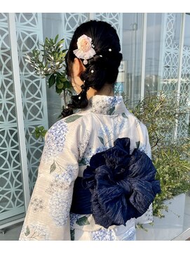 ヘアーズ 住吉店(HAIRZ) 《HAIRZ》渡内・林 浴衣着付け&編みおろしヘア