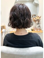 ミカシータ(micasita)&nbsp;bob permanent×olive beige ふんわりミディアム