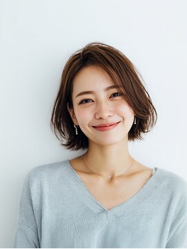 e.m.a プレミアムビューティーサロン 栄駅店(e.m.a PREMIUM BEAUTY SALON) ボブヘア/イメチェン/外ハネボブ/美髪/ワイドバング/髪型