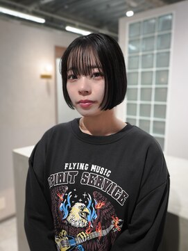 エン 栄店(enne) 黒髪×ボブ