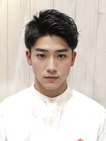 アース 天満橋店(HAIR & MAKE EARTH)&nbsp;冬◎20代30代爽やかアップバングツーブロックビジネス