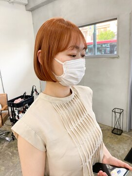 ヘアーワークスヴィクサス 諫早店(HAIR WORKS VIXUS) 【持永 早紀子】ビタミンオレンジカラー