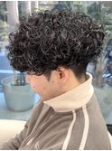 プードルパーマ 波巻きスパイラル スパイラルパーマ