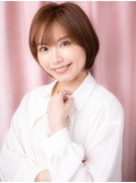 大人美人似合わせカット小顔丸みショートマッシュX志木30代40代