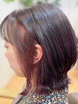 ナオシ トレス 富雄店(nao*c tres)&nbsp;くびれボブ×インナーカラー【奈良市】