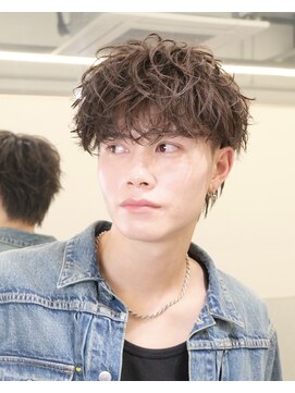 ビカムメンズヘアー 栄店(become men's hair) フェザーマッシュフェザーパーマ無造作シャドウパーマ