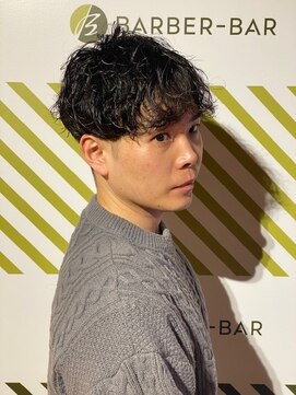 バーバーバー 四谷(BARBER-BAR) ビジネス爽やかツイストスパイラルパーマ