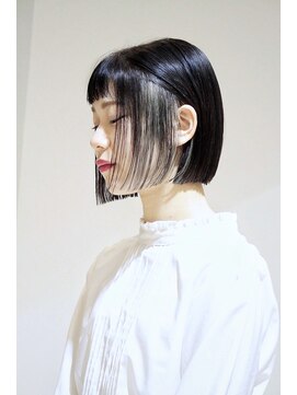 ボアソルテ(Boa Sorte) 切りっぱなしボブのフリンジカラー
