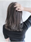 ハッシュカットフルバング似合わせカットレッドブラウン20代30代